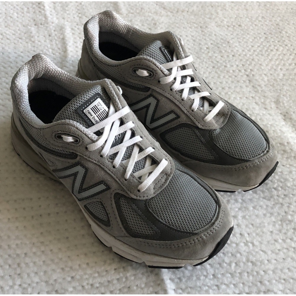 New Balance 990v4 Womens Suede Athletic Running Shoes Size 7.5 D Gray